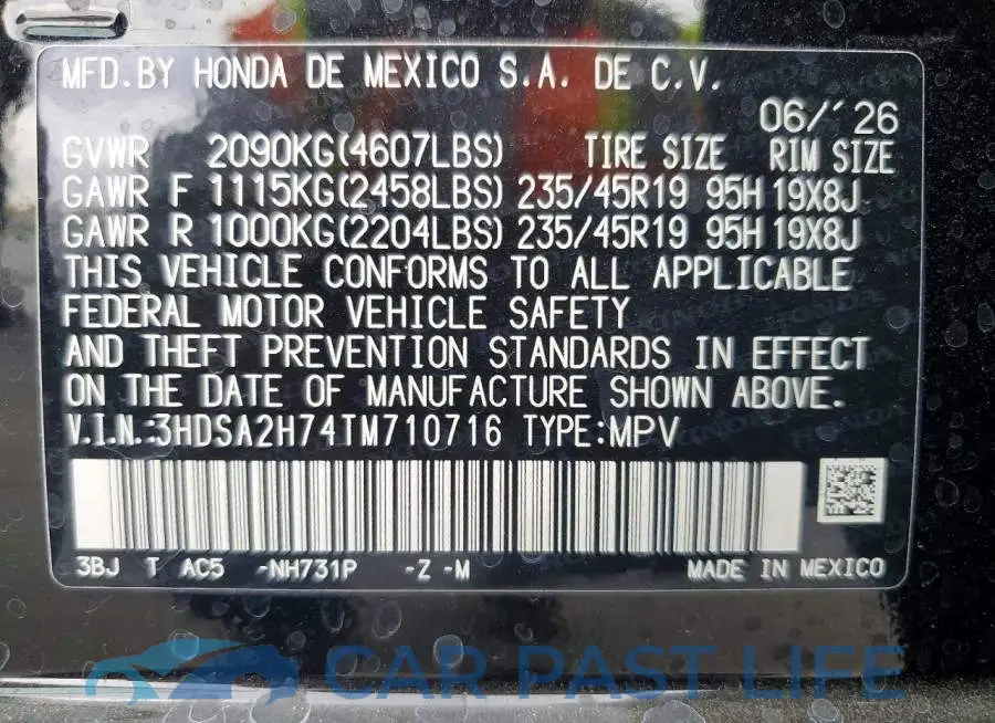 3HDSA2H74TM710716# 14