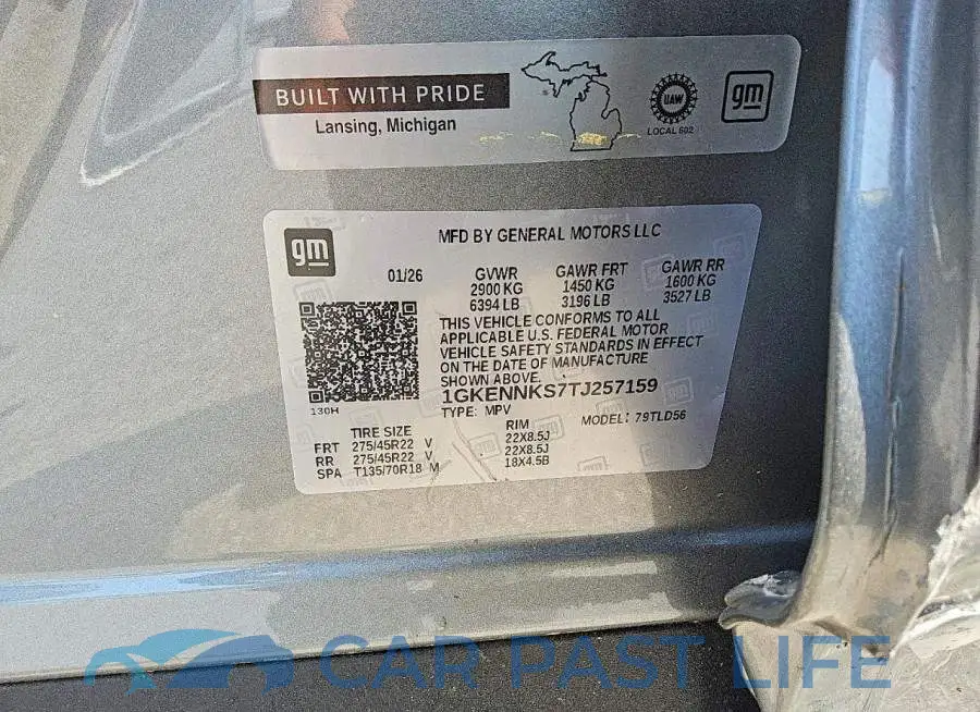 1GKENNKS7TJ257159# 13