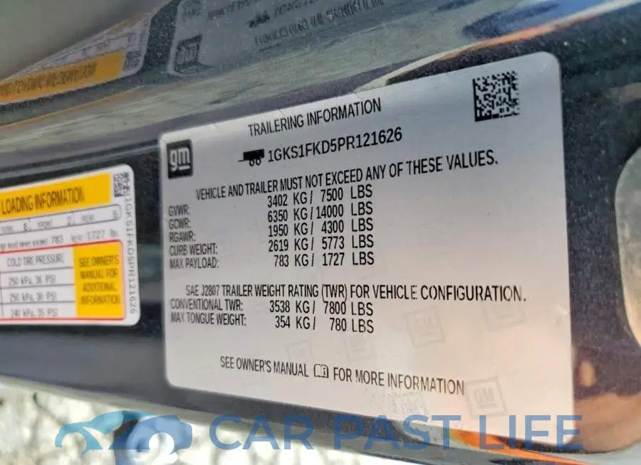 1GKS1FKD5PR121626# 14