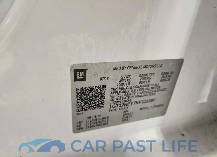 1GT12REY7KF115387# 13
