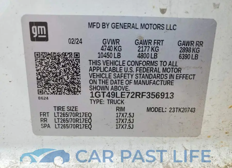 1GT49LE72RF356913# 12