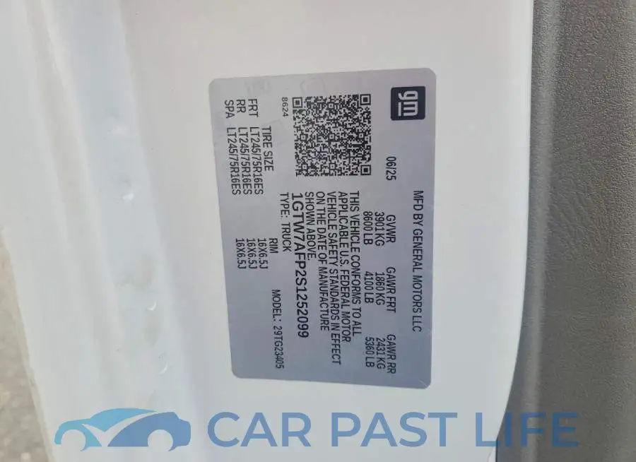 1GTW7AFP2S1252099# 14