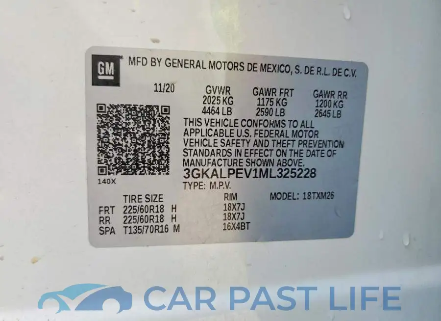 3GKALPEV1ML325228# 13