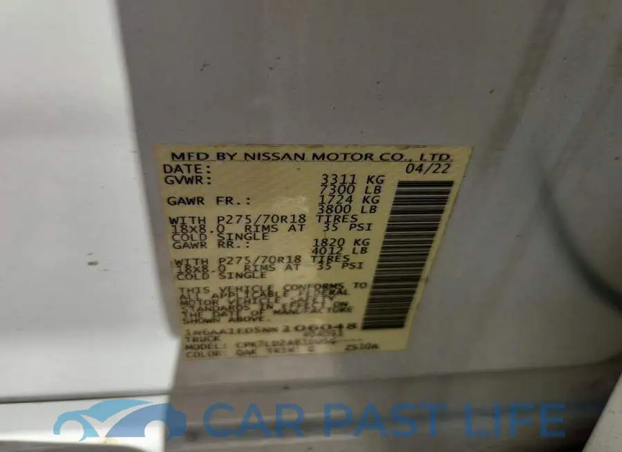 1N6AA1ED5NN106048# 12