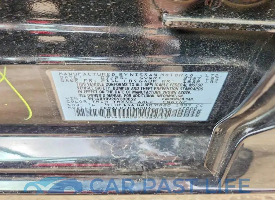 3N1AB8BV2SY383652# 12