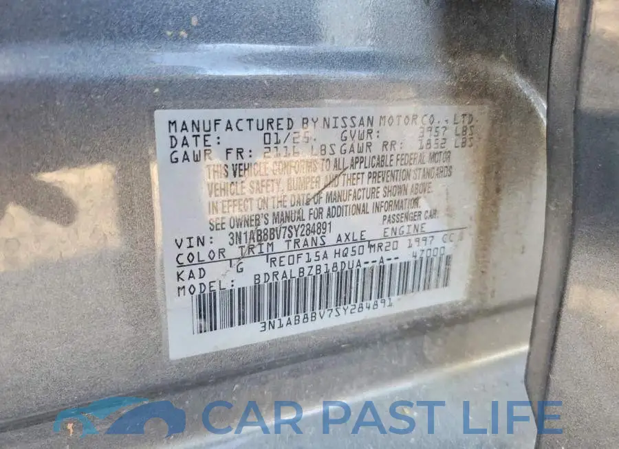 3N1AB8BV7SY284891# 12