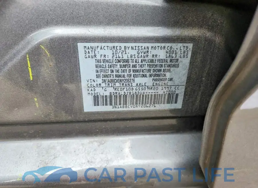 3N1AB8CV0NY206276# 13