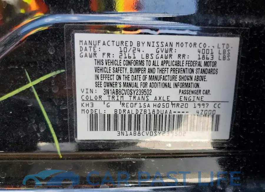 3N1AB8CV0SY239502# 13