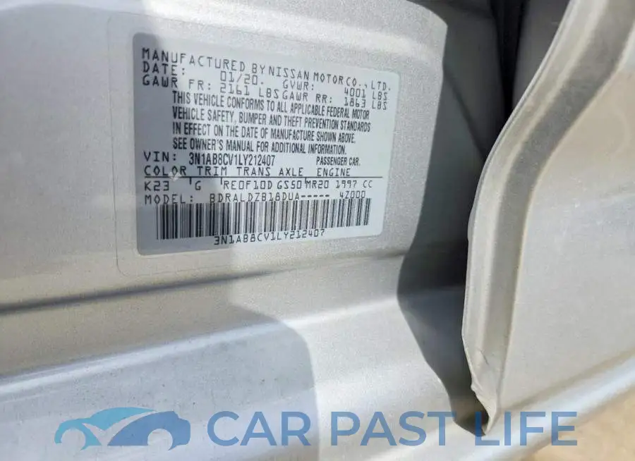 3N1AB8CV1LY212407# 12
