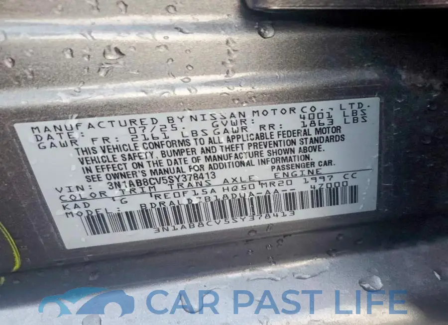3N1AB8CV5SY378413# 13