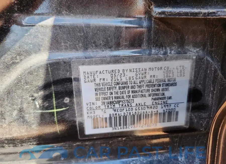 3N1AB8CV8PY275073# 12