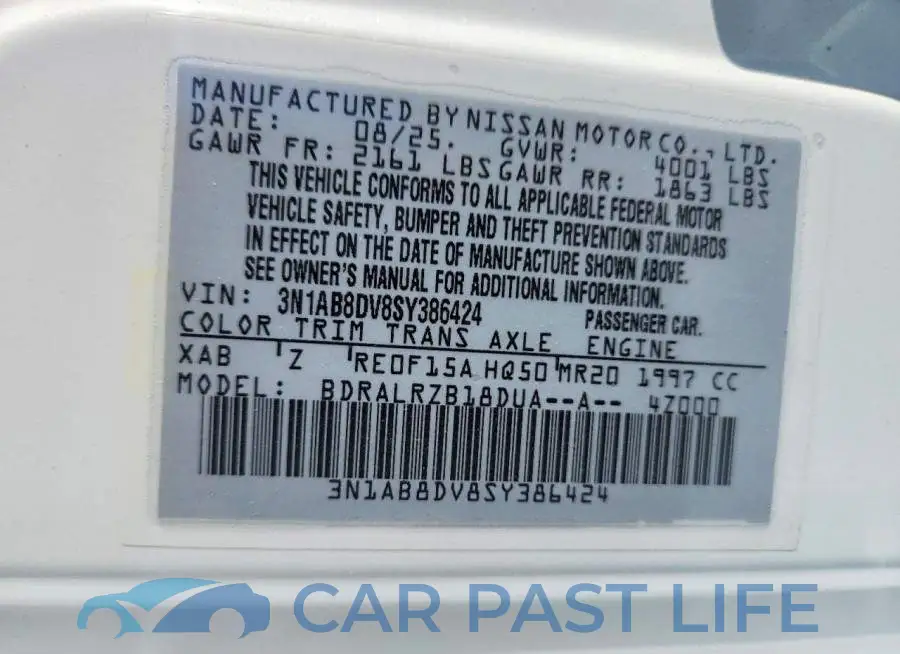 3N1AB8DV8SY386424# 13