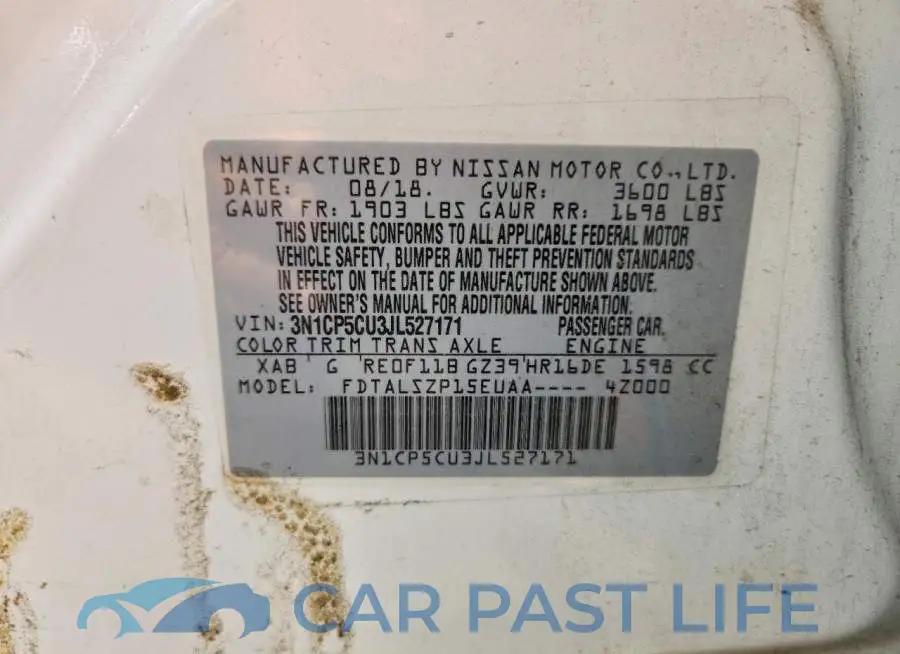 3N1CP5CU3JL527171# 13