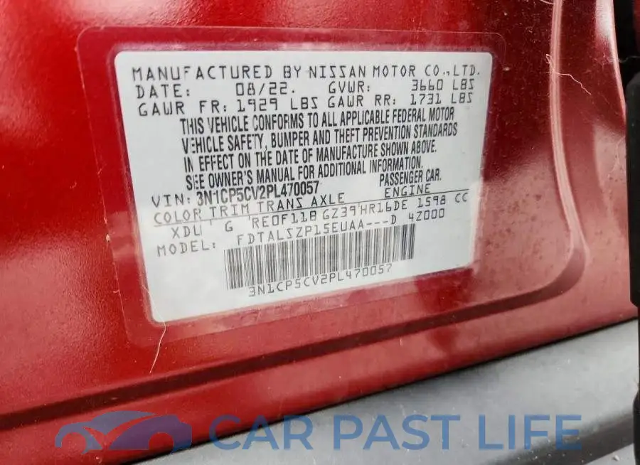 3N1CP5CV2PL470057# 12