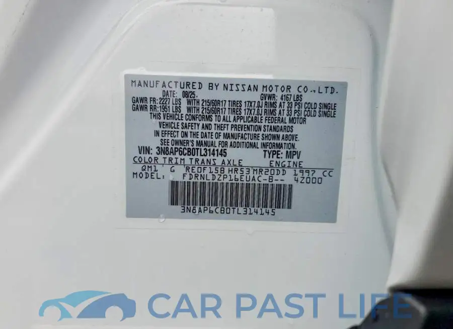 3N8AP6CB0TL314145# 13
