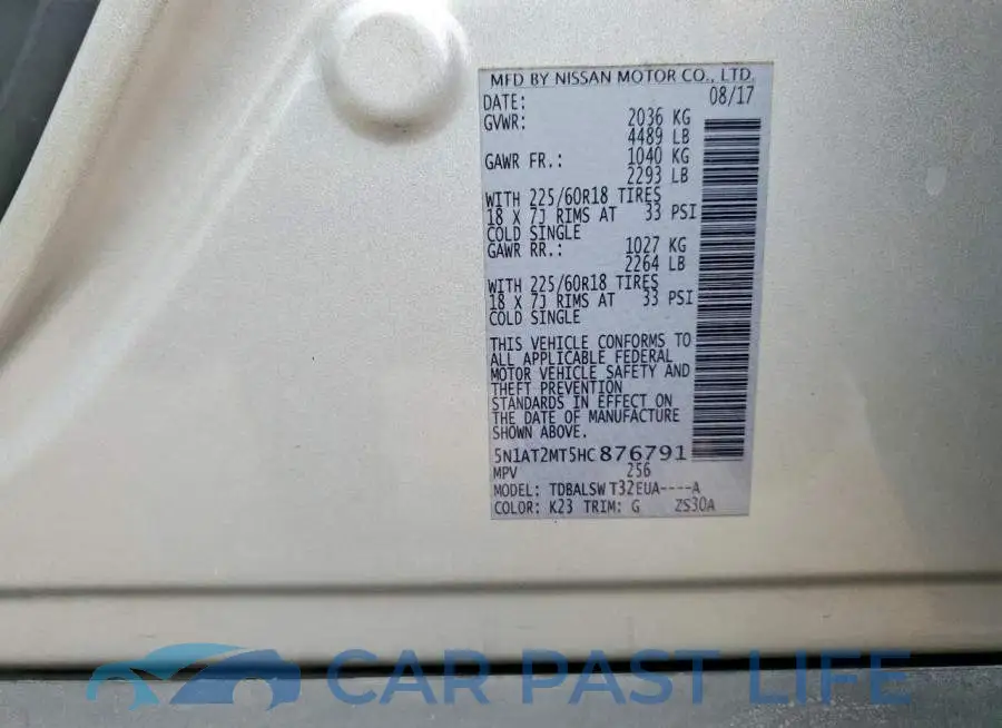 5N1AT2MT5HC876791# 13