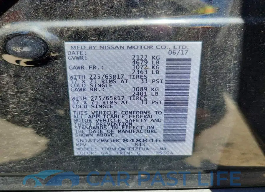 5N1AT2MV5HC848846# 12
