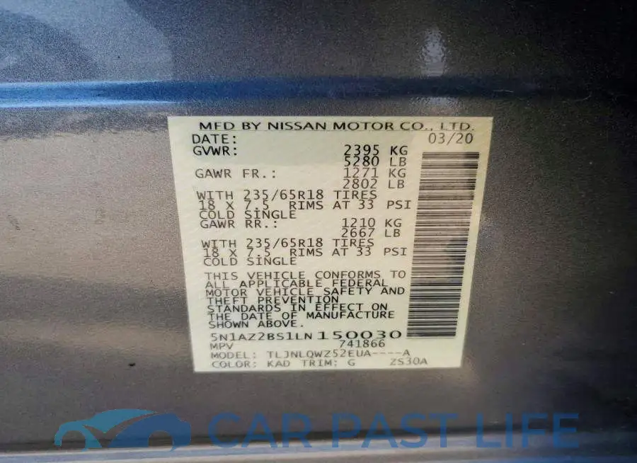 5N1AZ2BS1LN150030# 13