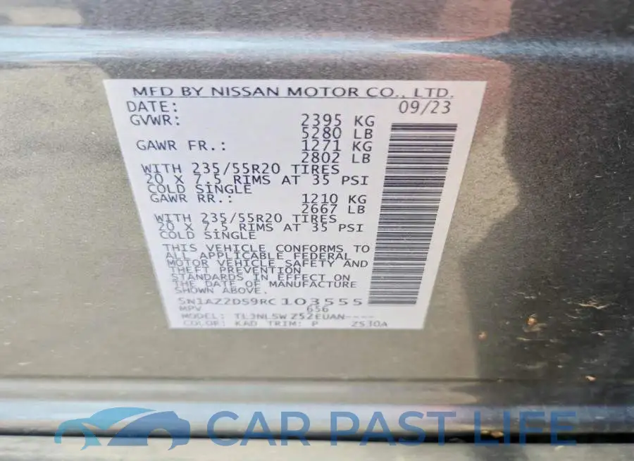 5N1AZ2DS9RC103555# 13