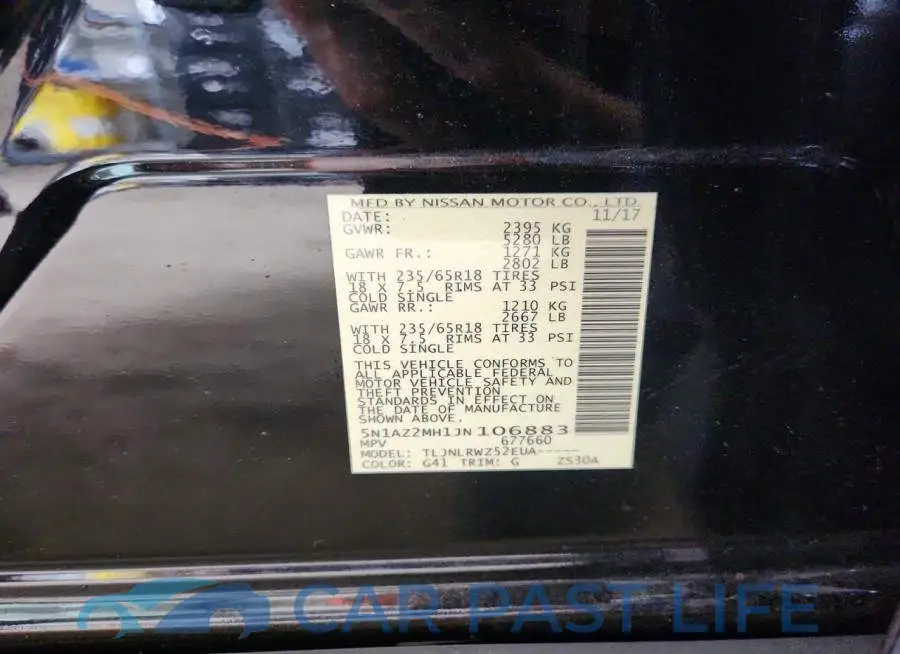 5N1AZ2MH1JN106883# 13