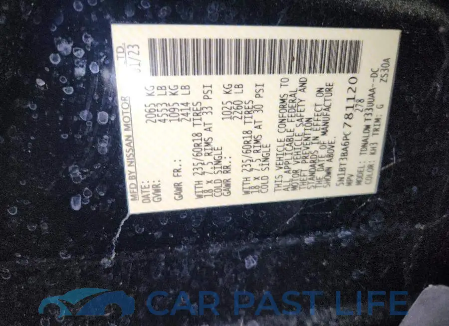5N1BT3BA6PC781120# 14