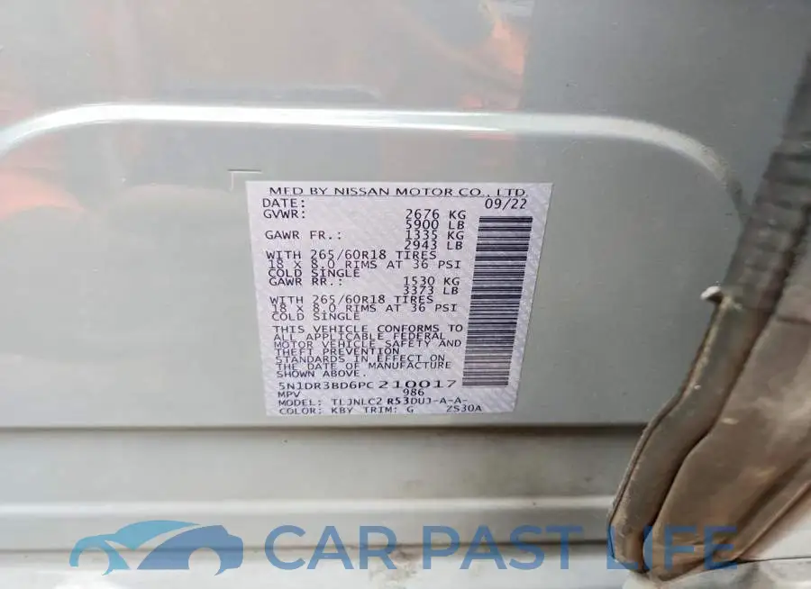 5N1DR3BD6PC210017# 13