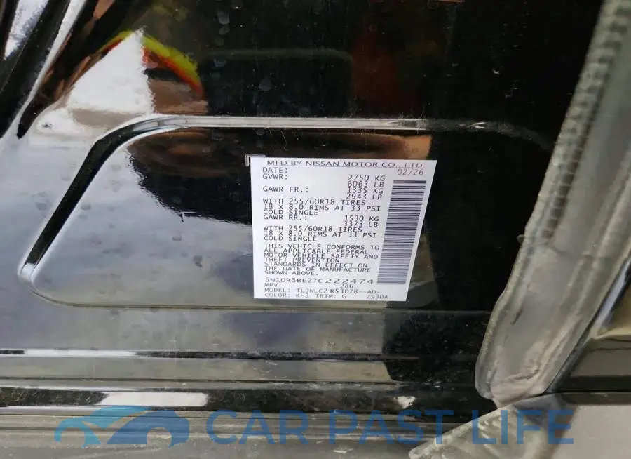 5N1DR3BE2TC222474# 13