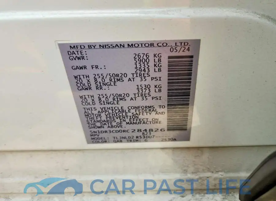 5N1DR3CD0RC284826# 13