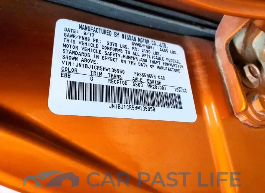 JN1BJ1CR5HW135959# 12