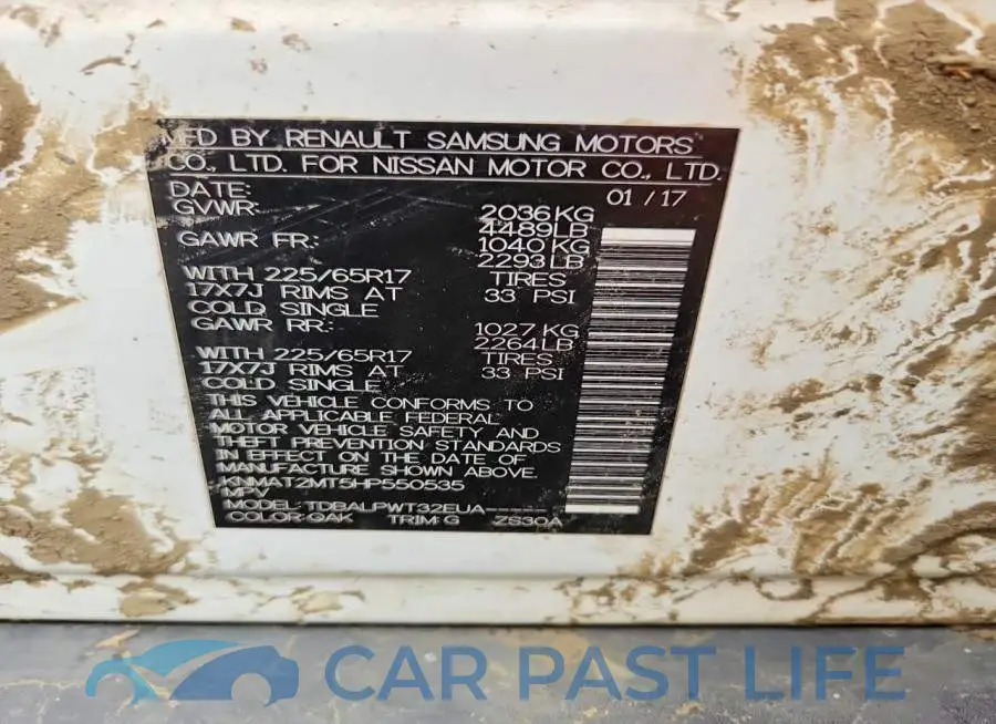 KNMAT2MT5HP550535# 12