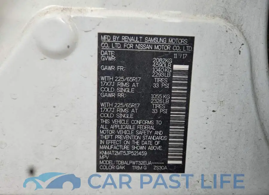 KNMAT2MT5JP521459# 14