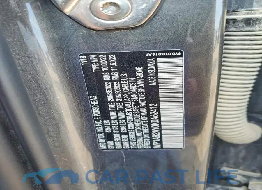 WP1AB2AY0KDA62412# 14