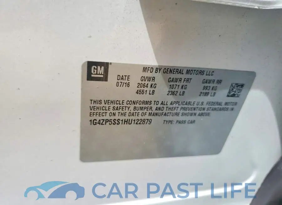 1G4ZP5SS1HU122879# 12