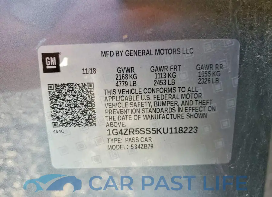 1G4ZR5SS5KU118223# 12