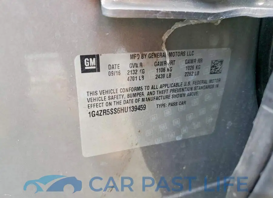 1G4ZR5SS6HU139459# 12