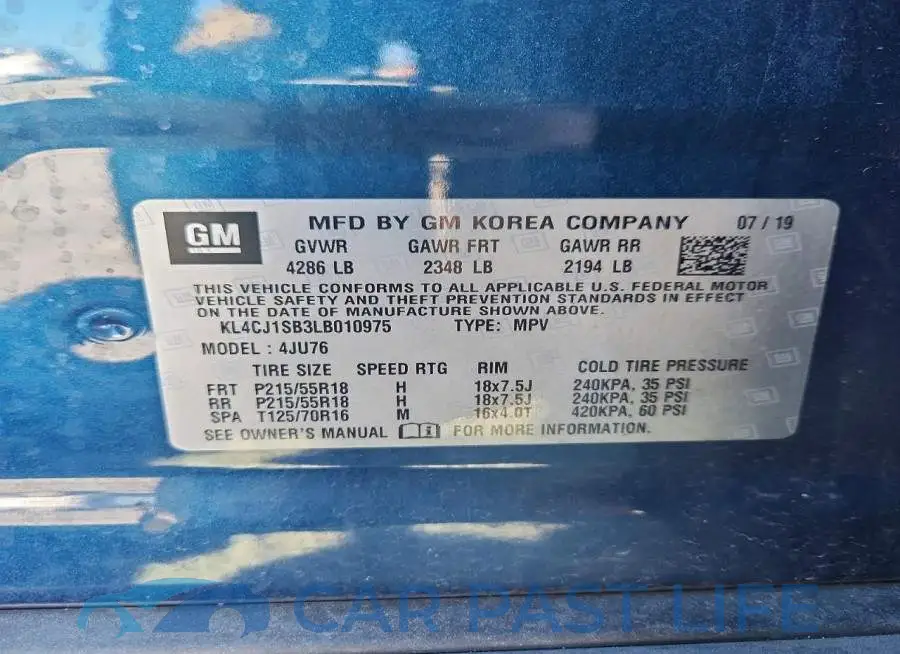 KL4CJ1SB3LB010975# 13