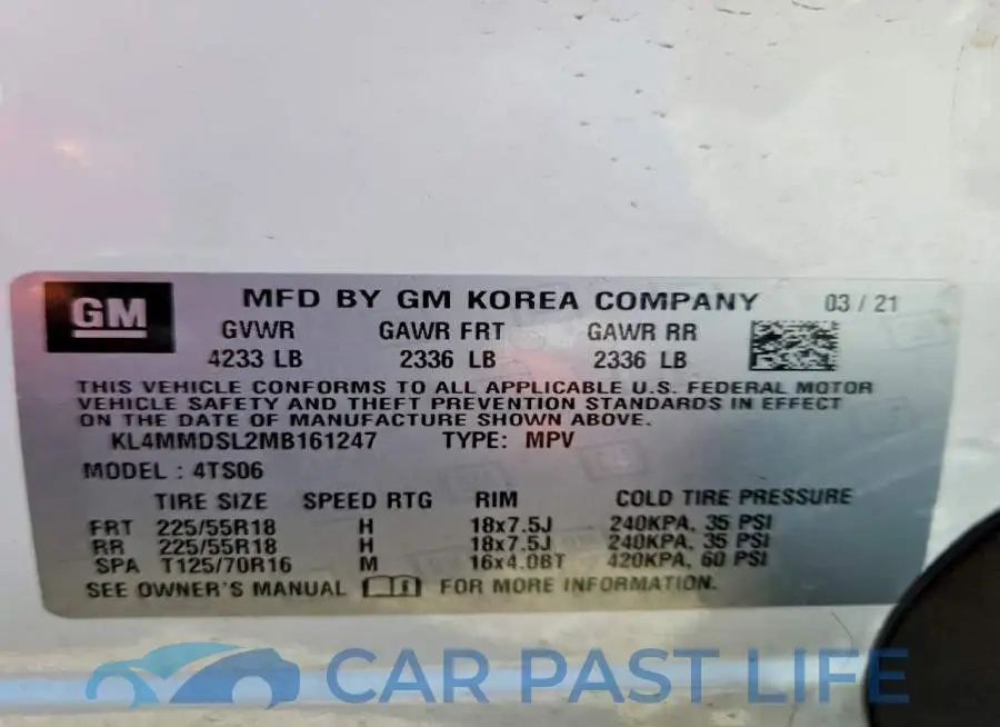 KL4MMDSL2MB161247# 13