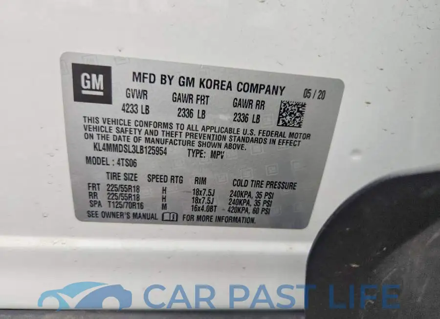 KL4MMDSL3LB125954# 13