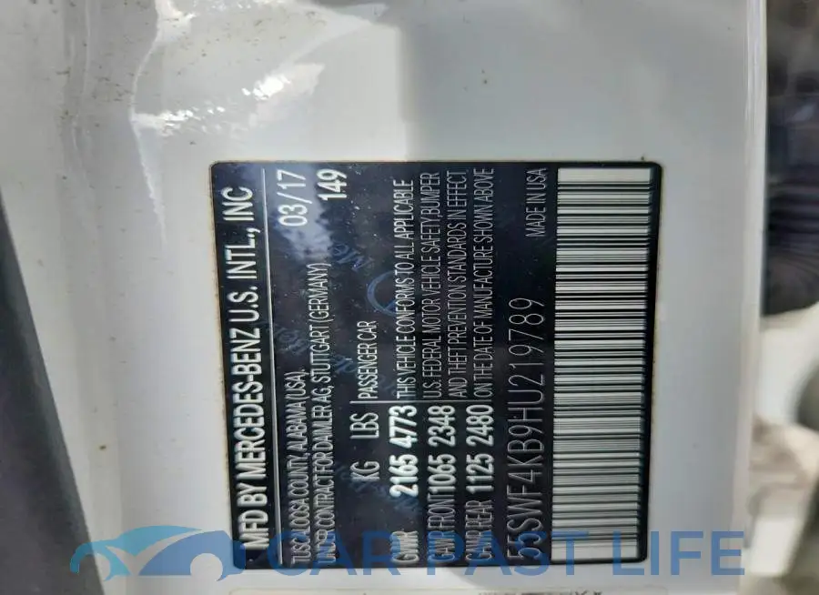 55SWF4KB9HU219789# 12