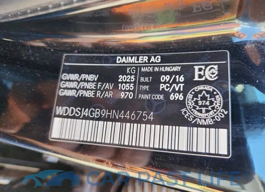 WDDSJ4GB9HN446754# 12