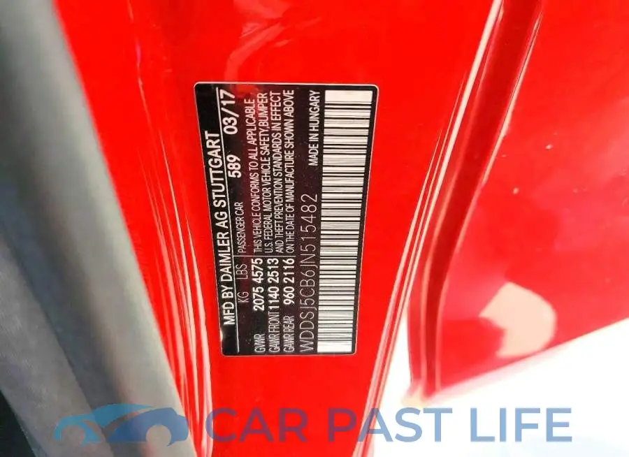 WDDSJ5CB6JN515482# 12