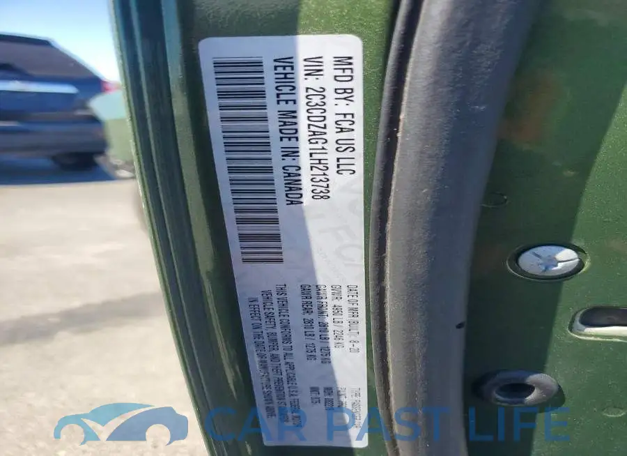 2C3CDZAG1LH213738# 12
