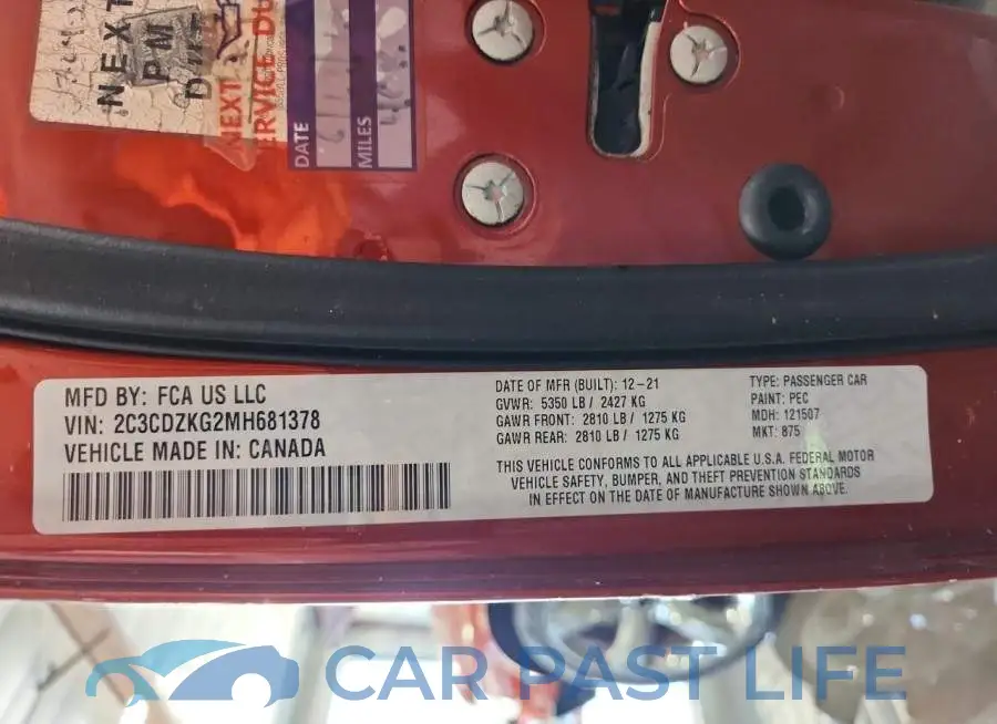 2C3CDZKG2MH681378# 13