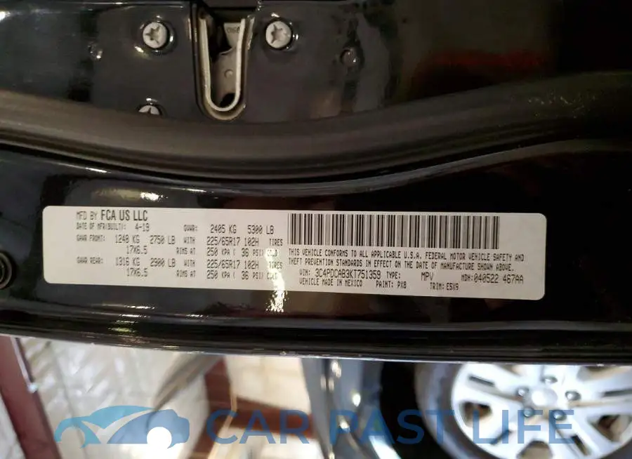 3C4PDCAB3KT751359# 13