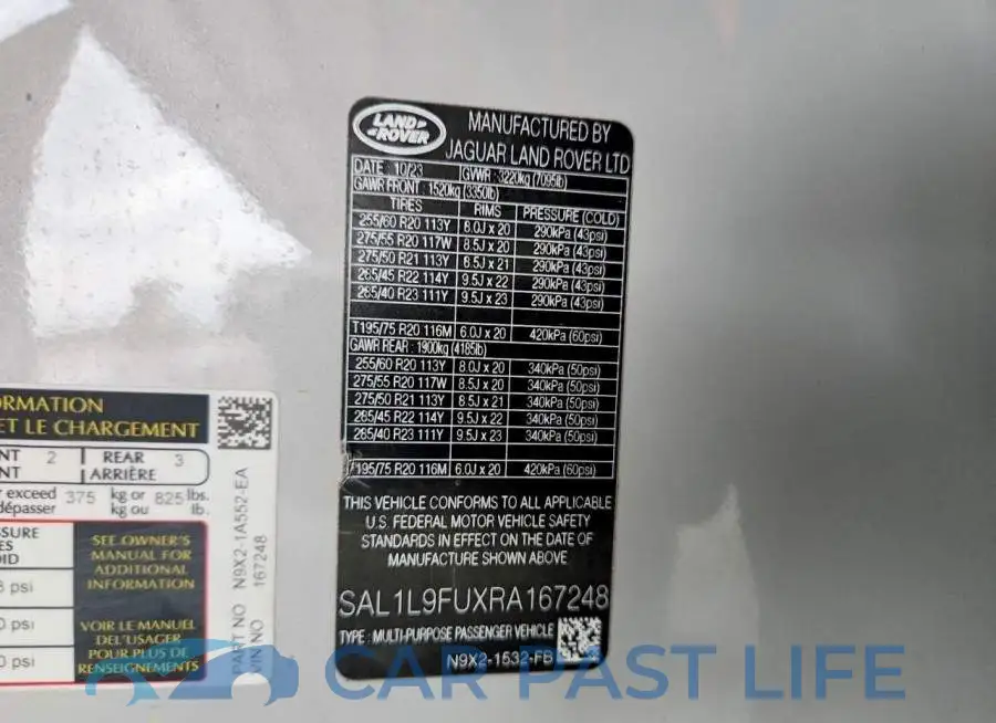 SAL1L9FUXRA167248# 13