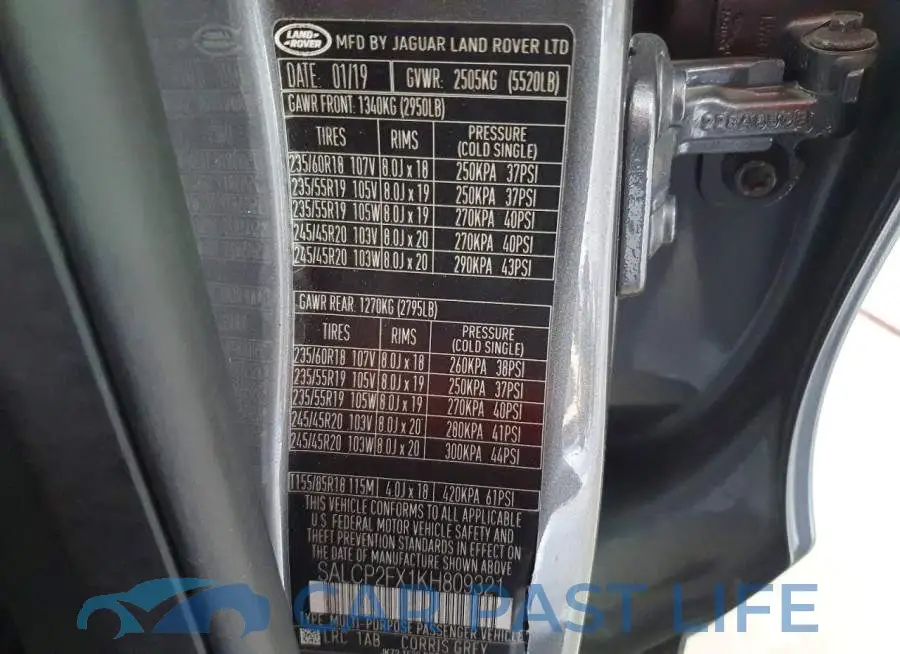SALCP2FX1KH809321# 13