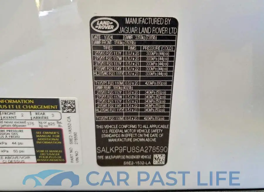SALKP9FU8SA278590# 14