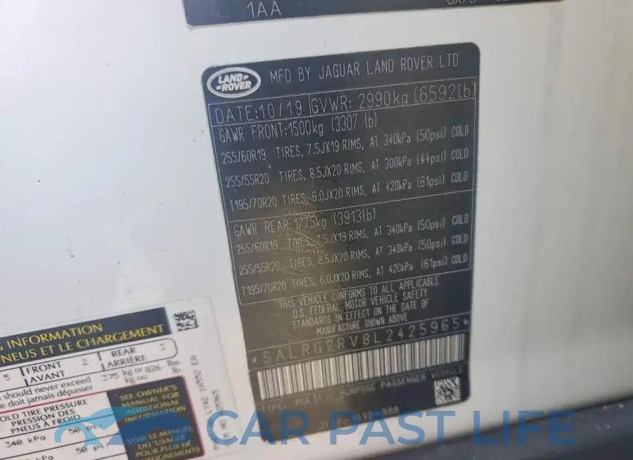 SALRG2RV8L2425965# 12