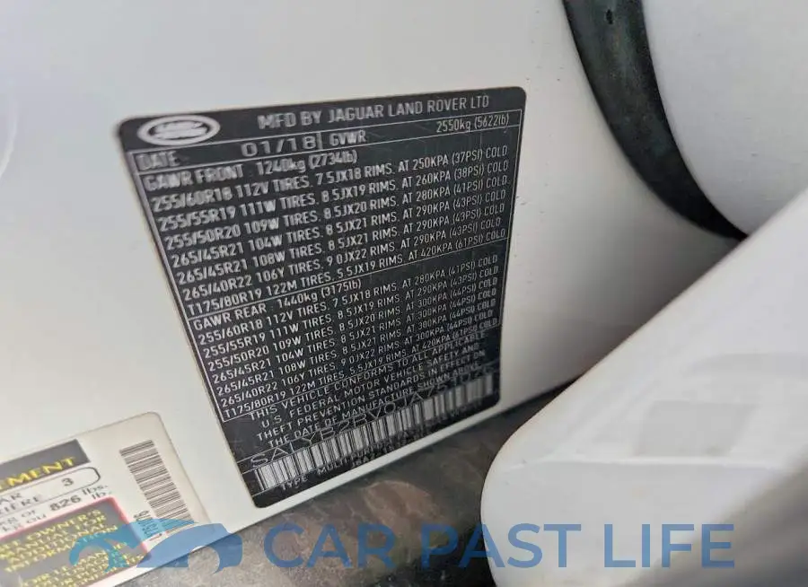 SALYB2RV0JA751076# 13
