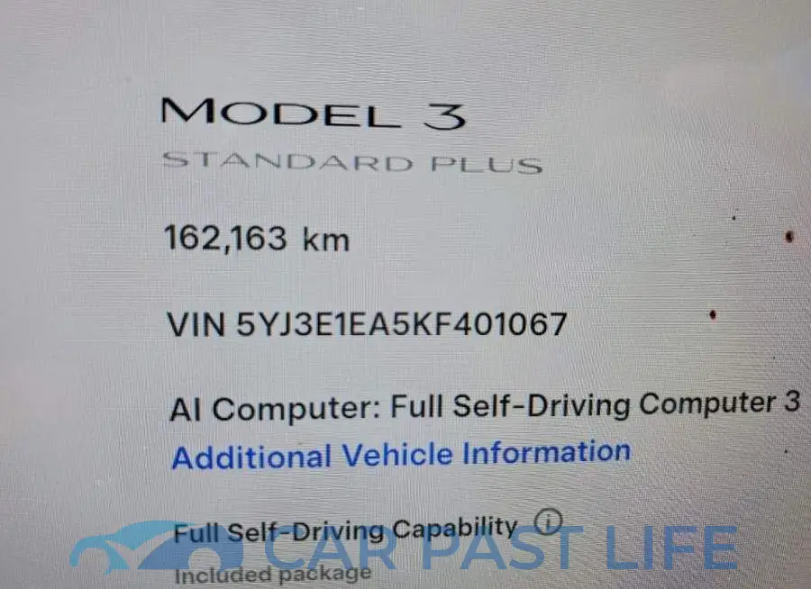 5YJ3E1EA5KF401067# 9